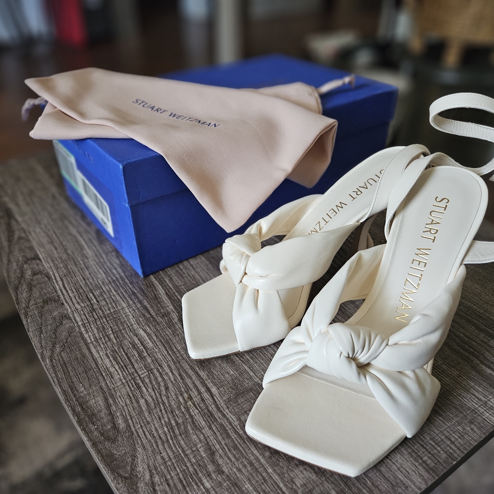 Stuart Weitzman Cream Women's Sandals Sz 7